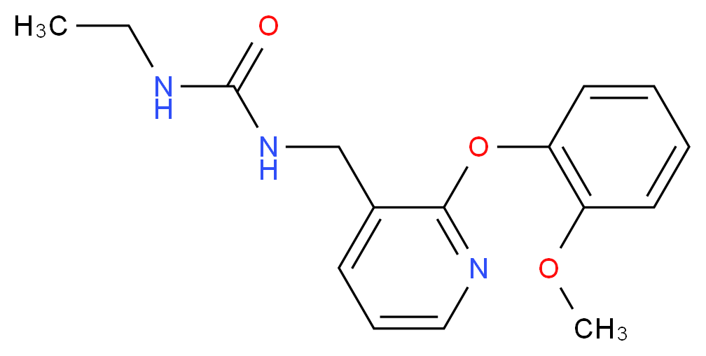 N-ethyl-N'-{[2-(2-methoxyphenoxy)-3-pyridinyl]methyl}urea_Molecular_structure_CAS_)