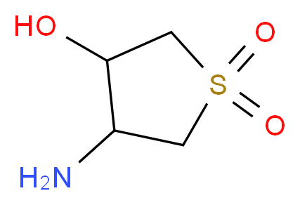 4-Aminotetrahydrothiophene-3-ol 1,1-dioxide_Molecular_structure_CAS_)