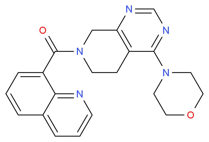 4-morpholin-4-yl-7-(quinolin-8-ylcarbonyl)-5,6,7,8-tetrahydropyrido[3,4-d]pyrimidine_Molecular_structure_CAS_)