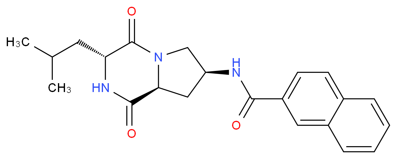N-[(3R,7S,8aS)-3-isobutyl-1,4-dioxooctahydropyrrolo[1,2-a]pyrazin-7-yl]-2-naphthamide_Molecular_structure_CAS_)