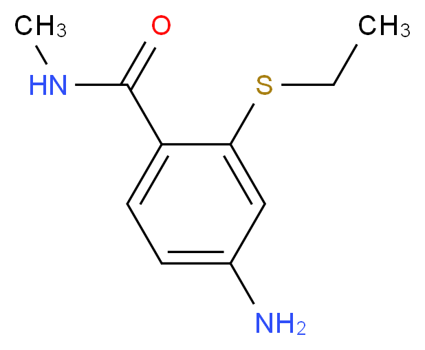4-Amino-2-(ethylthio)-N-methylbenzamide_Molecular_structure_CAS_)