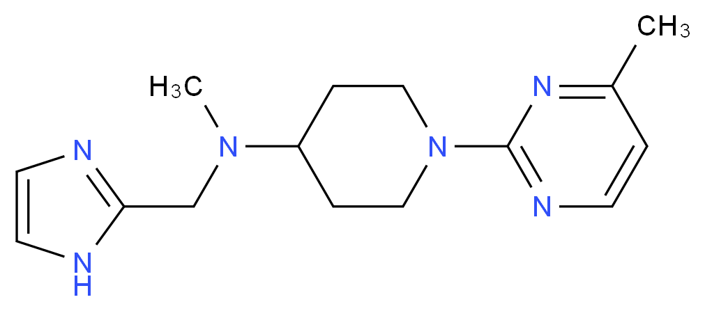 N-(1H-imidazol-2-ylmethyl)-N-methyl-1-(4-methylpyrimidin-2-yl)piperidin-4-amine_Molecular_structure_CAS_)