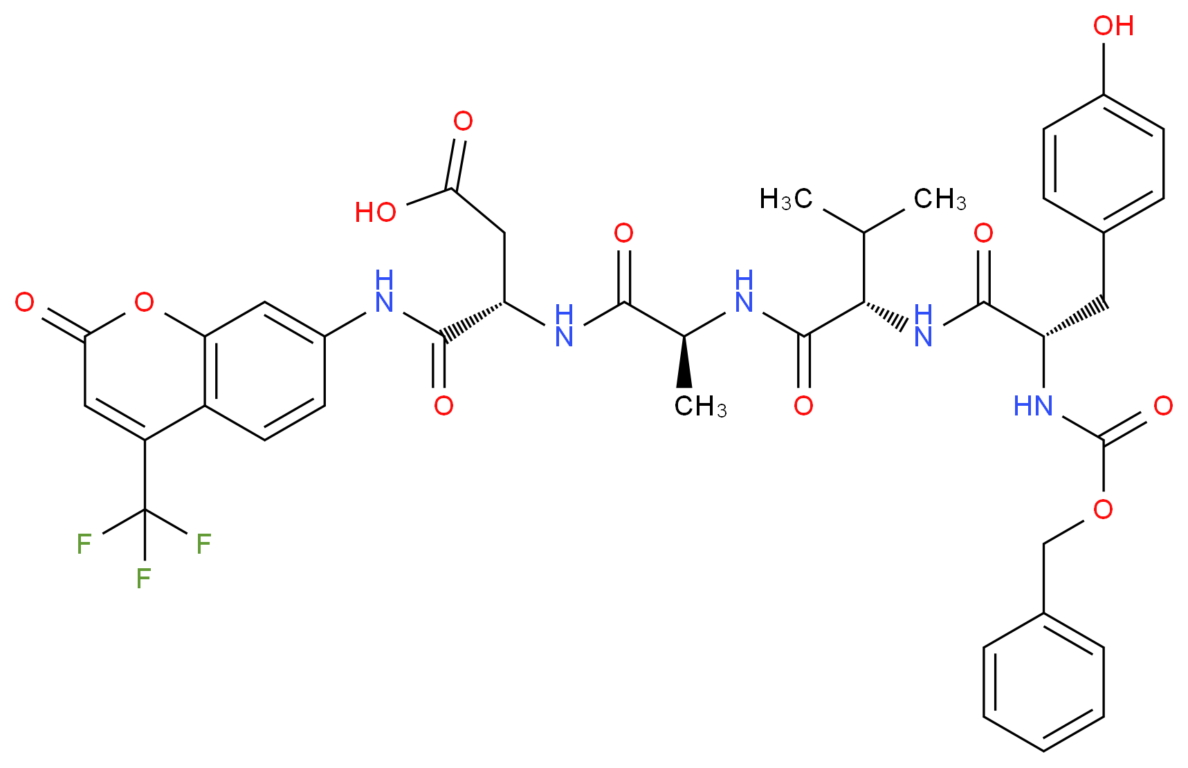 Z-TYR-VAL-ALA-ASP-AFC_Molecular_structure_CAS_)
