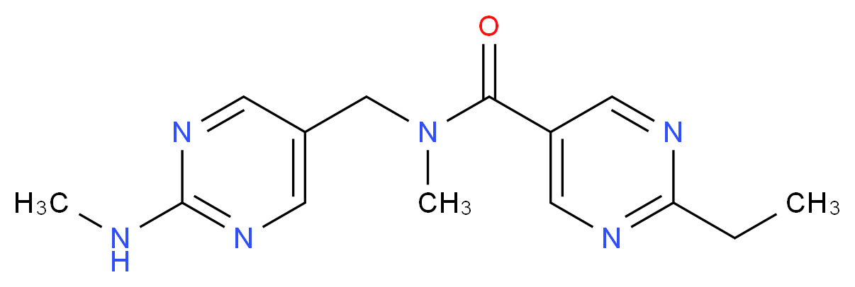 2-ethyl-N-methyl-N-{[2-(methylamino)-5-pyrimidinyl]methyl}-5-pyrimidinecarboxamide_Molecular_structure_CAS_)
