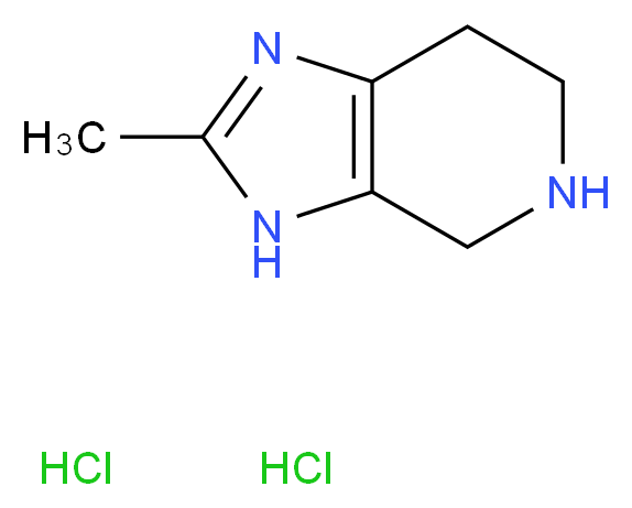2-Methyl-4,5,6,7-tetrahydro-3H-imidazo[4,5-c]pyridine dihydrochloride_Molecular_structure_CAS_485402-39-9)