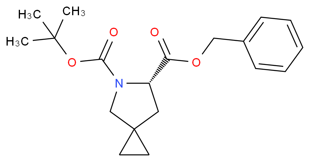 6-benzyl 5-tert-butyl (6S)-5-azaspiro[2.4]heptane-5,6-dicarboxylate_Molecular_structure_CAS_)