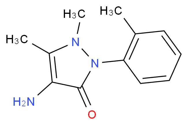4-amino-1,5-dimethyl-2-(2-methylphenyl)-2,3-dihydro-1H-pyrazol-3-one_Molecular_structure_CAS_)