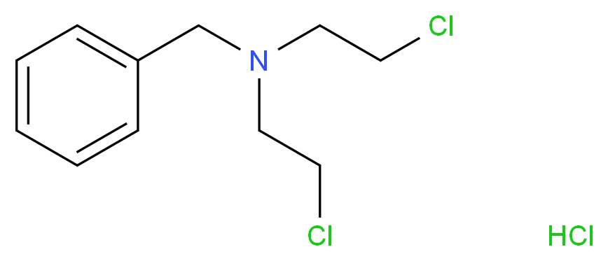 N-Benzyl-2-chloro-N-(2-chloroethyl)ethanamine hydrochloride_Molecular_structure_CAS_10429-82-0)