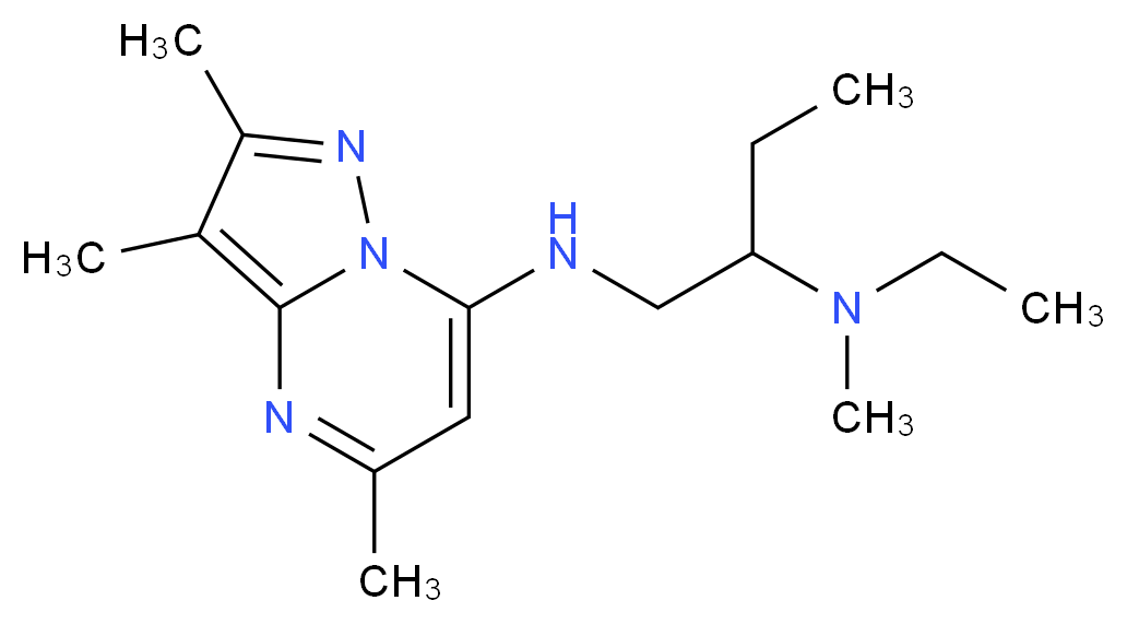 N~2~-ethyl-N~2~-methyl-N~1~-(2,3,5-trimethylpyrazolo[1,5-a]pyrimidin-7-yl)-1,2-butanediamine_Molecular_structure_CAS_)