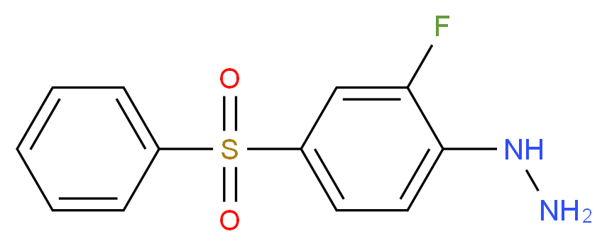 2-Fluoro-4-(phenylsulphonyl)phenylhydrazine_Molecular_structure_CAS_)