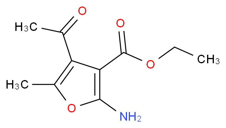 Ethyl 4-acetyl-2-amino-5-methyl-3-furoate_Molecular_structure_CAS_99076-38-7)