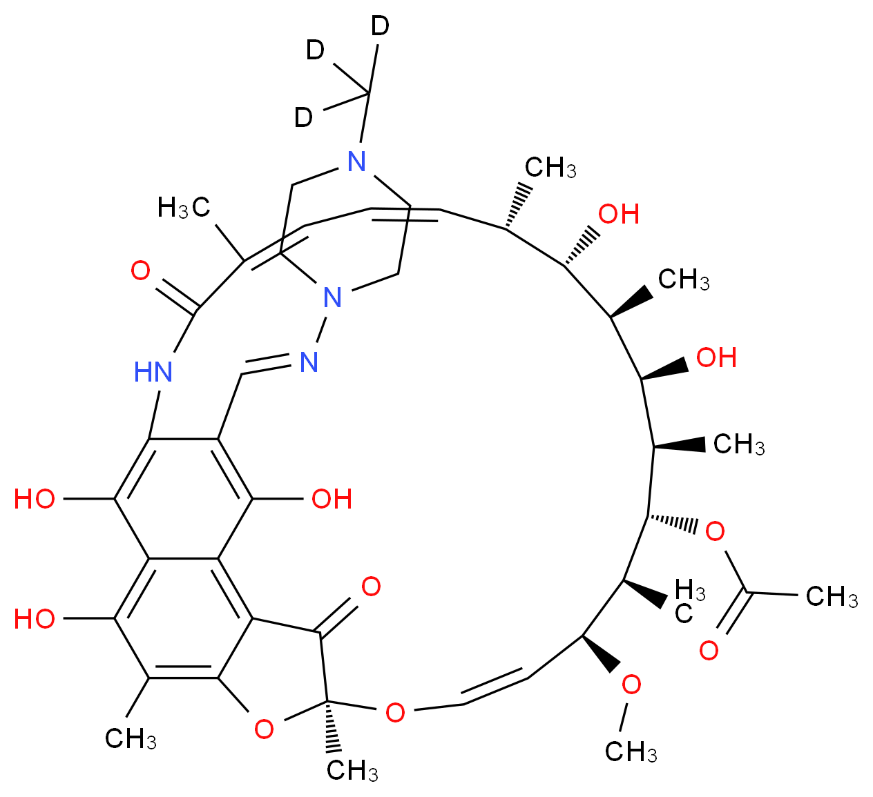 Rifampicin-d3_Molecular_structure_CAS_)