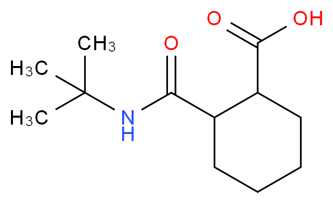2-[(tert-butylamino)carbonyl]cyclohexanecarboxylic acid_Molecular_structure_CAS_69049-86-1)