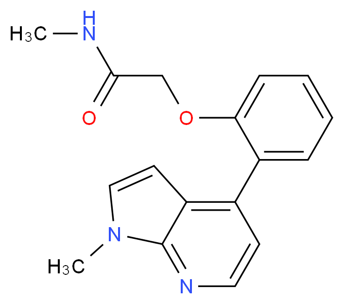 N-methyl-2-[2-(1-methyl-1H-pyrrolo[2,3-b]pyridin-4-yl)phenoxy]acetamide_Molecular_structure_CAS_)