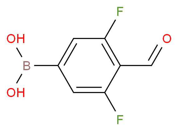 3,5-Difluoro-4-formylphenylboronic acid_Molecular_structure_CAS_870718-11-9)