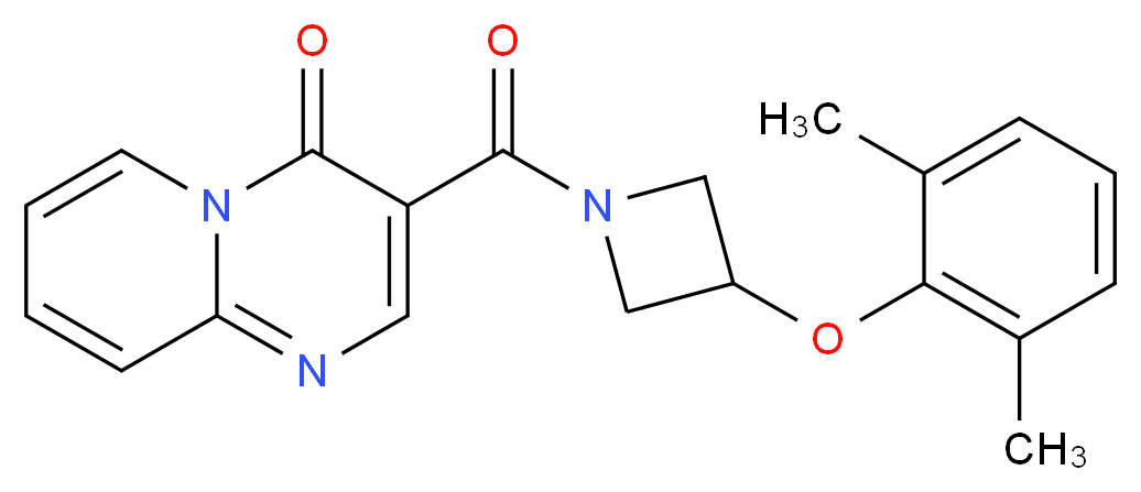 3-{[3-(2,6-dimethylphenoxy)azetidin-1-yl]carbonyl}-4H-pyrido[1,2-a]pyrimidin-4-one_Molecular_structure_CAS_)