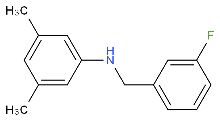 N-(3-Fluorobenzyl)-3,5-dimethylaniline_Molecular_structure_CAS_1019591-65-1)