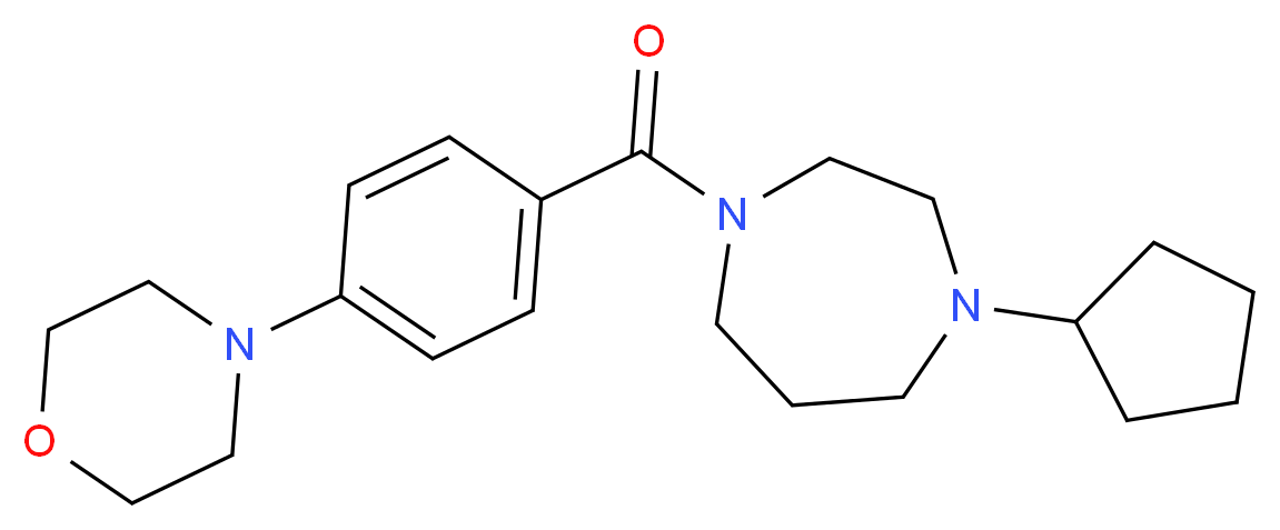 1-cyclopentyl-4-[4-(4-morpholinyl)benzoyl]-1,4-diazepane_Molecular_structure_CAS_)