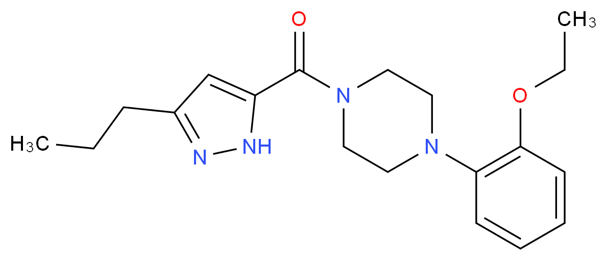 1-(2-ethoxyphenyl)-4-[(3-propyl-1H-pyrazol-5-yl)carbonyl]piperazine_Molecular_structure_CAS_)