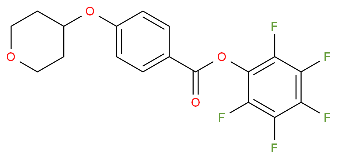 Pentafluorophenyl 4-(tetrahydropyran-4-yloxy)benzoate 97%_Molecular_structure_CAS_930110-97-7)