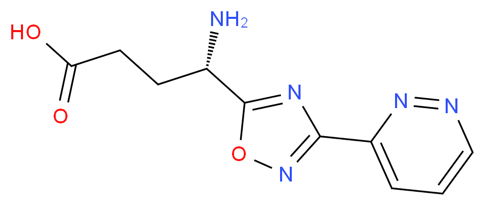 (4S)-4-amino-4-[3-(3-pyridazinyl)-1,2,4-oxadiazol-5-yl]butanoic acid_Molecular_structure_CAS_)
