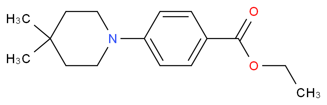 Ethyl 4-(4,4-dimethylpiperidin-1-yl)benzoate_Molecular_structure_CAS_406233-25-8)