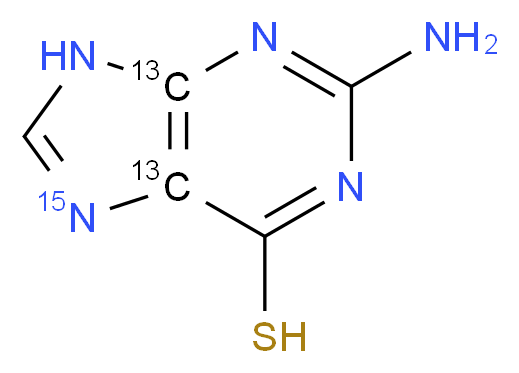 2-Amino-6-mercaptopurine-13C2,15N_Molecular_structure_CAS_)