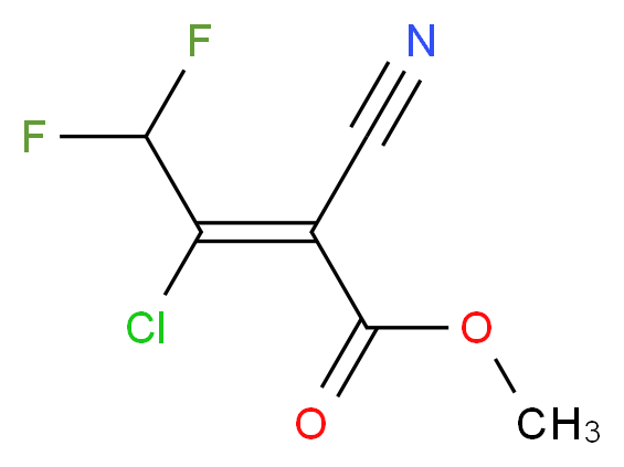 METHYL 3-CHLORO-2-CYANO-4,4-DIFLUOROCROTONATE_Molecular_structure_CAS_425395-33-1)