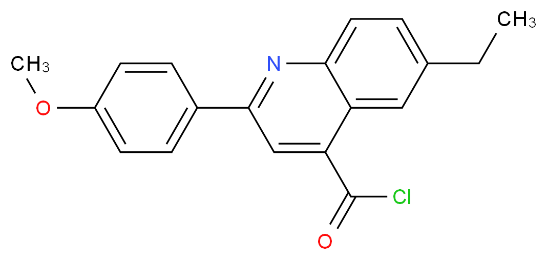 6-Ethyl-2-(4-methoxyphenyl)quinoline-4-carbonyl chloride_Molecular_structure_CAS_)