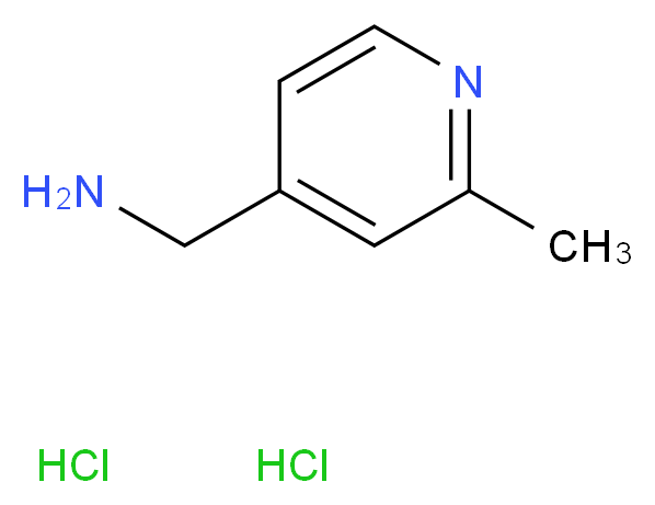 (2-Methylpyridin-4-yl)MethanaMine dihydrochloride_Molecular_structure_CAS_1357353-58-2)