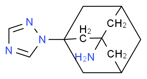 (1r,3s,5R,7S)-3-(1H-1,2,4-triazol-1-yl)adamantan-1-amine_Molecular_structure_CAS_)