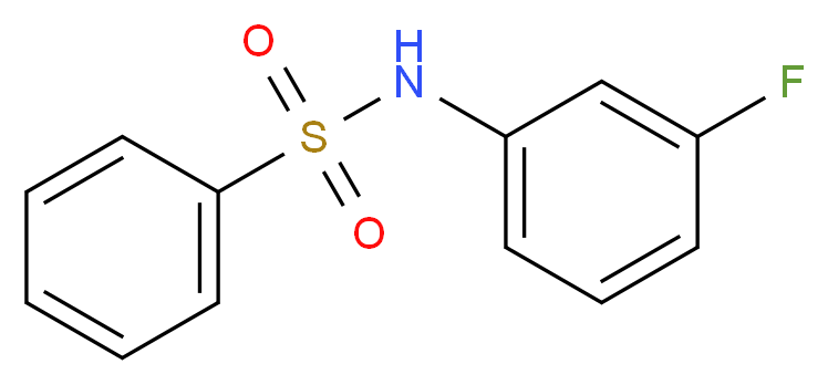 N-(3-Fluorophenyl)benzenesulfonamide_Molecular_structure_CAS_)