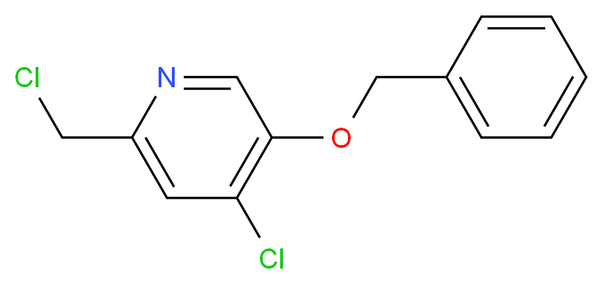 5-(Benzyloxy)-4-chloro-2-(chloromethyl)pyridine_Molecular_structure_CAS_62811-98-7)