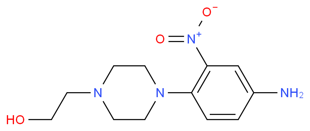4-[4-(2-Hydroxyethyl)piperazin-1-yl]-3-nitroaniline_Molecular_structure_CAS_)