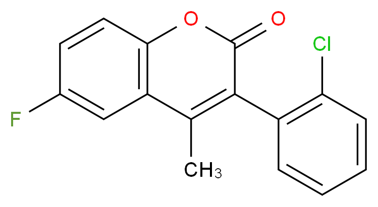 3-(2-Chlorophenyl)-6-fluoro-4-methylcoumarin_Molecular_structure_CAS_)