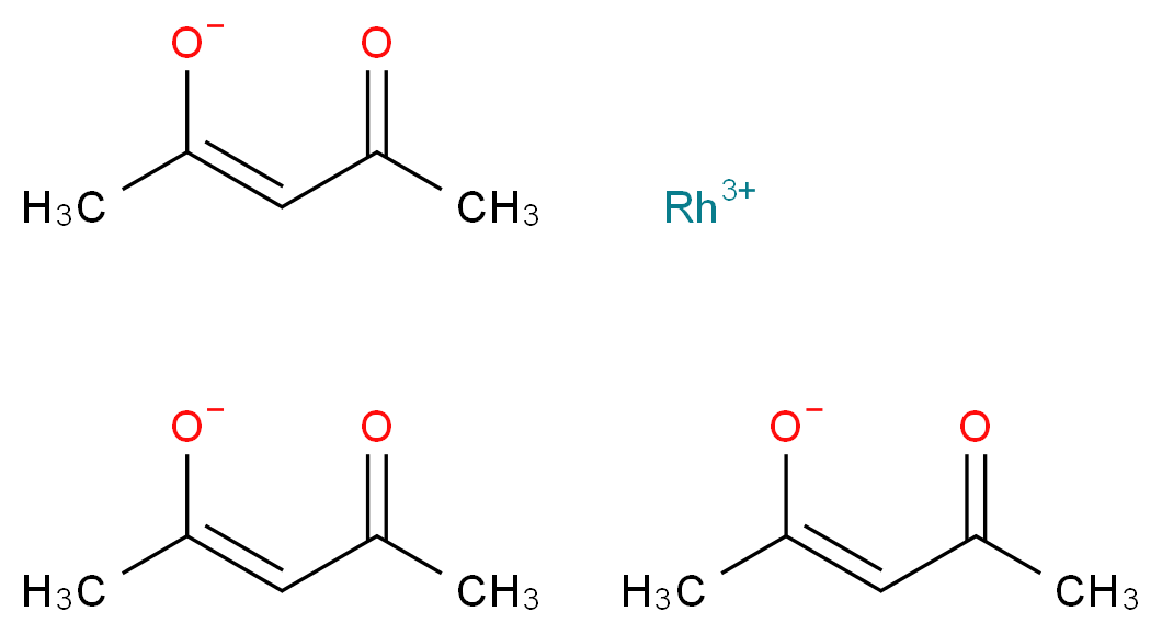 Rhodium(III) 2,4-pentanedionate, Premion&reg;_Molecular_structure_CAS_14284-92-5)