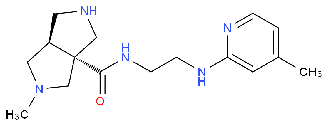 (3aR*,6aR*)-2-methyl-N-{2-[(4-methylpyridin-2-yl)amino]ethyl}hexahydropyrrolo[3,4-c]pyrrole-3a(1H)-carboxamide_Molecular_structure_CAS_)