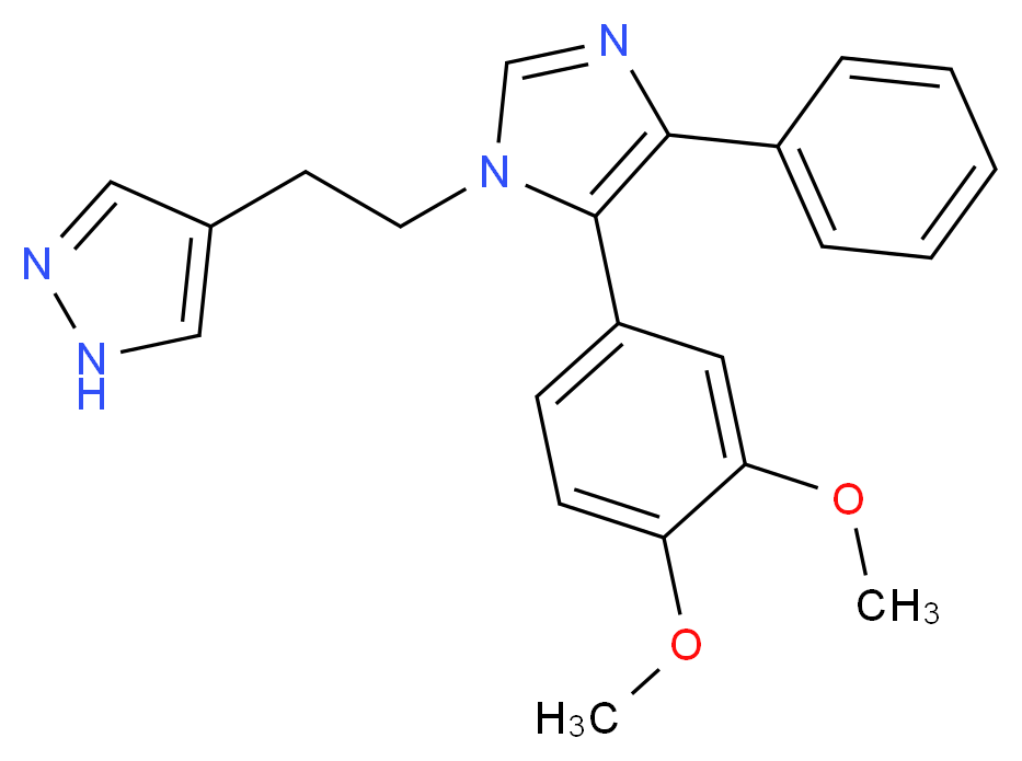 4-{2-[5-(3,4-dimethoxyphenyl)-4-phenyl-1H-imidazol-1-yl]ethyl}-1H-pyrazole_Molecular_structure_CAS_)