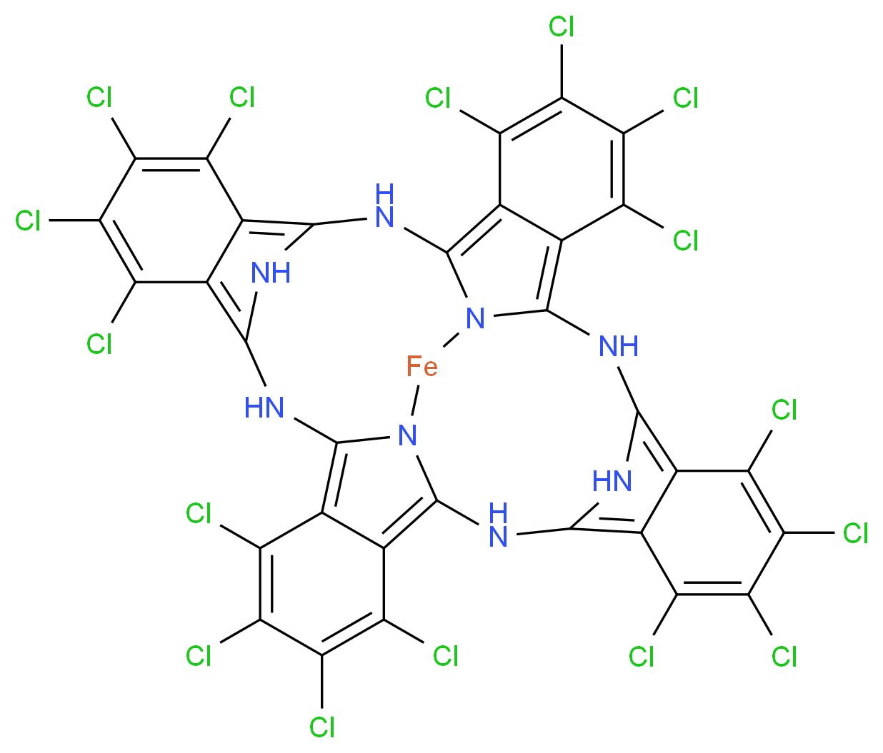 Iron(II) 1,2,3,4,8,9,10,11,15,16,17,18,22,23,24,25-hexadecachloro-29H,31H-phthalocyanine_Molecular_structure_CAS_50662-67-4)
