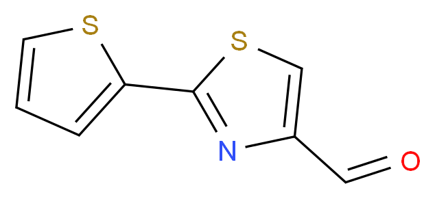 2-(thiophen-2-yl)-1,3-thiazole-4-carbaldehyde_Molecular_structure_CAS_)