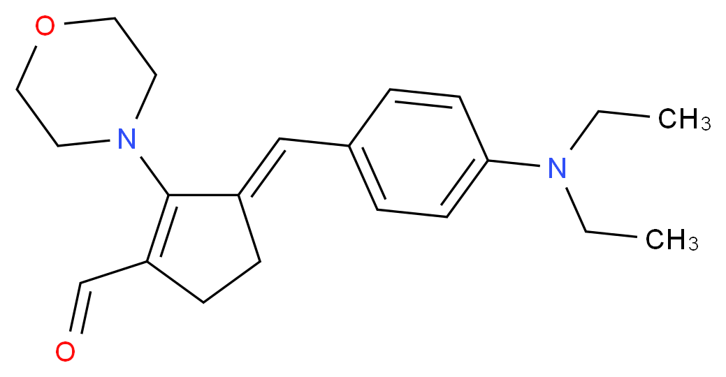 3-(4-Diethylamino-benzylidene)-2-morpholin-4-yl-cyclopent-1-enecarbaldehyde_Molecular_structure_CAS_)