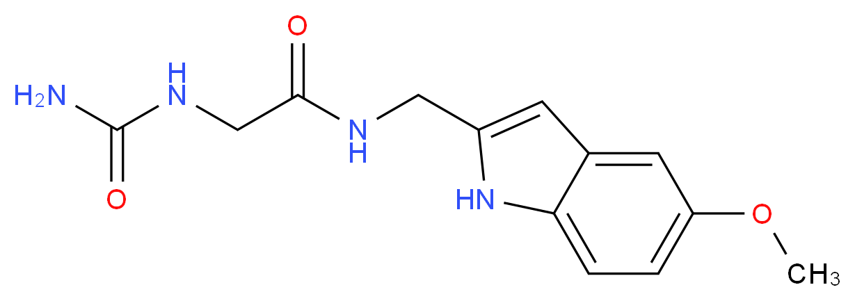 N~2~-(aminocarbonyl)-N~1~-[(5-methoxy-1H-indol-2-yl)methyl]glycinamide_Molecular_structure_CAS_)