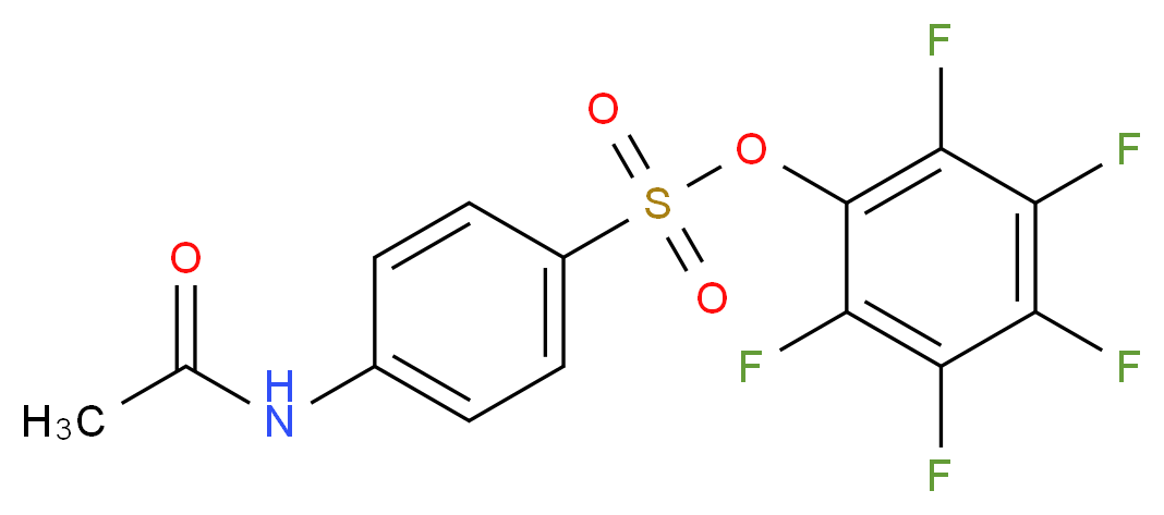 2,3,4,5,6-Pentafluorophenyl 4-(acetylamino)-benzenesulfonate_Molecular_structure_CAS_)