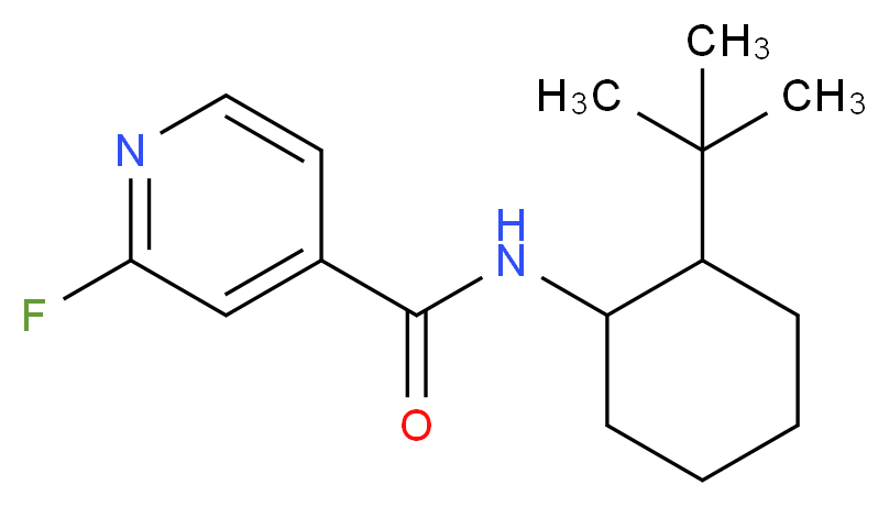 N-(2-tert-butylcyclohexyl)-2-fluoropyridine-4-carboxamide_Molecular_structure_CAS_)