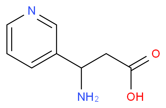 3-AMINO-3-(PYRIDIN-3-YL)PROPANOIC ACID_Molecular_structure_CAS_62247-21-6)