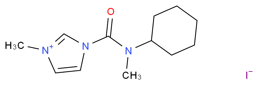 1-{[cyclohexyl(methyl)amino]carbonyl}-3-methyl-1H-imidazol-3-ium iodide_Molecular_structure_CAS_)