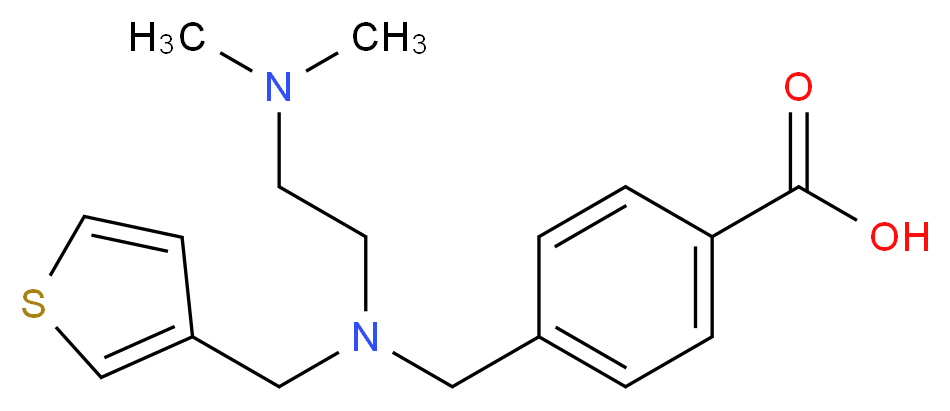 4-{[[2-(dimethylamino)ethyl](3-thienylmethyl)amino]methyl}benzoic acid_Molecular_structure_CAS_)