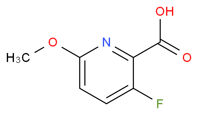 3-Fluoro-6-methoxypyridine-2-carboxylic acid_Molecular_structure_CAS_1214328-79-6)