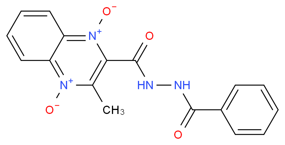 2-[(2-benzoylhydrazino)carbonyl]-3-methylquinoxalinediium-1,4-diolate_Molecular_structure_CAS_)