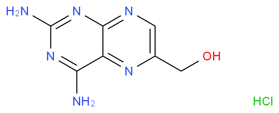 (2,4-diaminopteridin-6-yl)methanol hydrochloride_Molecular_structure_CAS_)